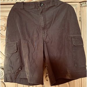 Sonoma Men’s Cargo Shorts Life + Style Flat Front  Multi Pocket sz 38 brown guc